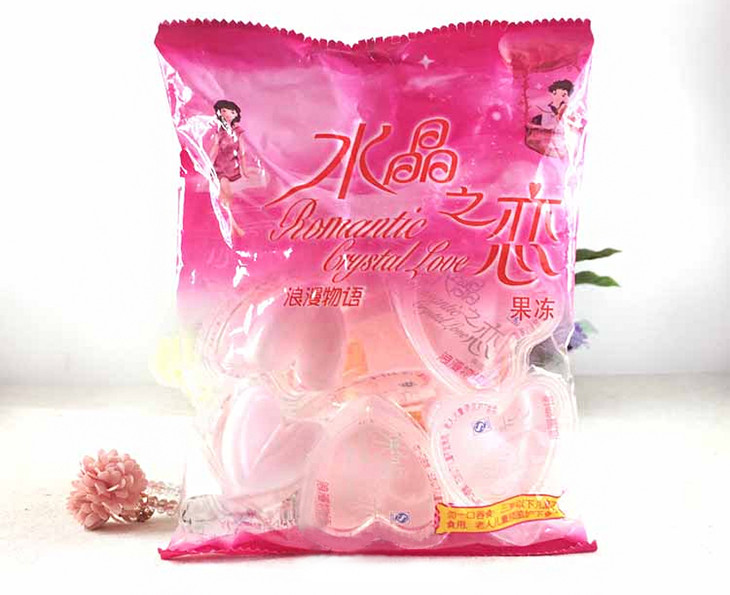 【超市5】喜之郎水晶之恋浪漫物语果肉果冻455g