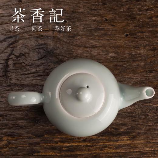 茶香记影青釉陶瓷茶壶功夫茶具美人肩陶瓷壶景德镇青瓷壶