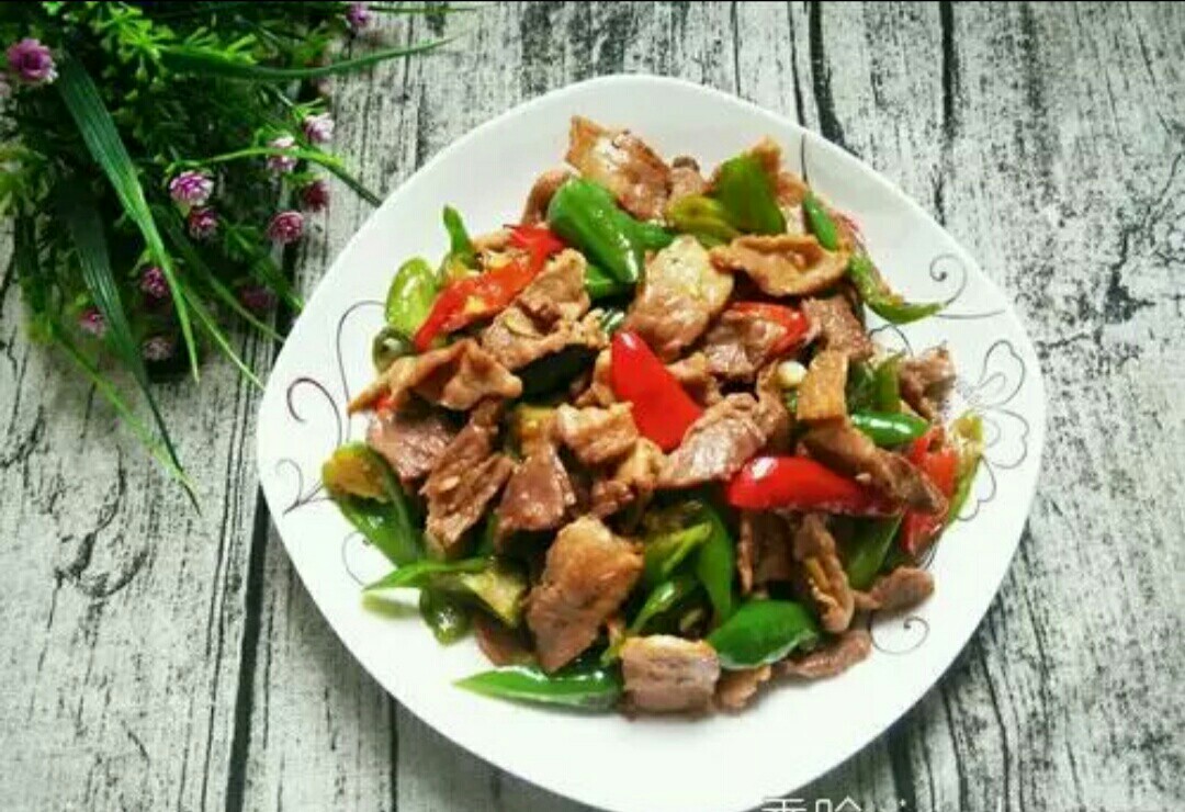 辣椒炒肉 米饭98 营养例汤