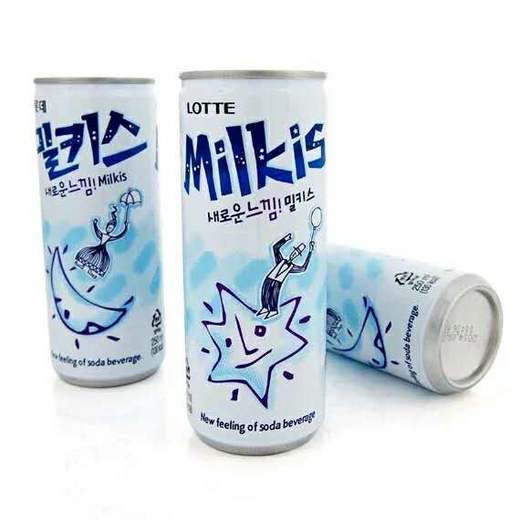 进口气泡牛奶250ml