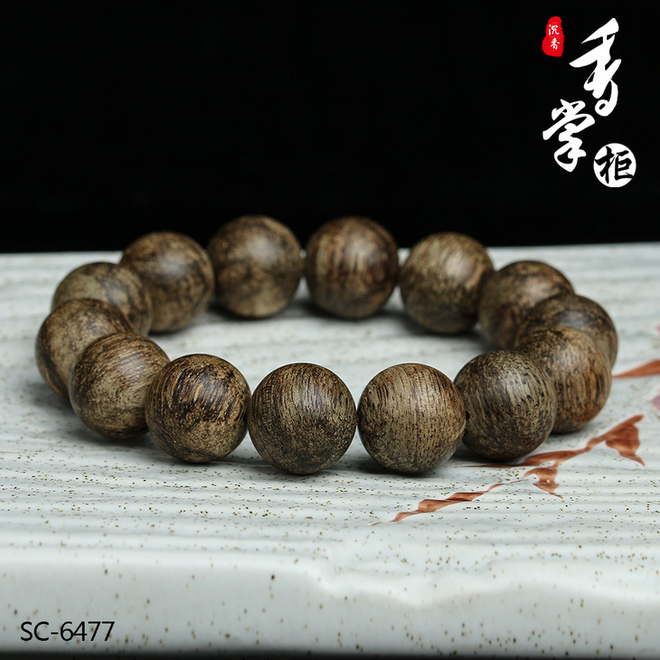 sc-6477 文莱软丝手串16mm*14颗 24.6g