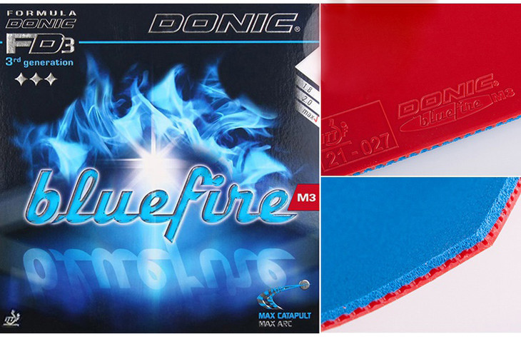 多尼克donic蓝火m312093蓝色火焰涩性反胶乒乓球套胶