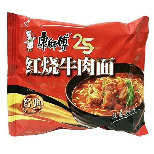 蓝湾康师傅红烧牛肉面袋装