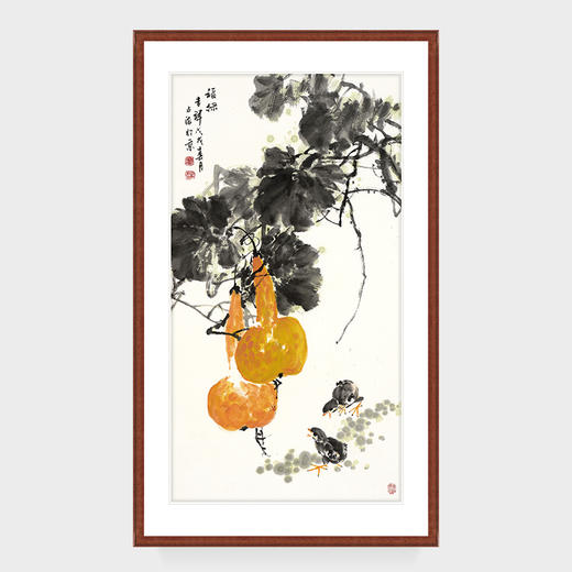 湖山画苑花鸟国画荷花玄关茶室装饰画走廊手绘真迹福禄吉祥王占海
