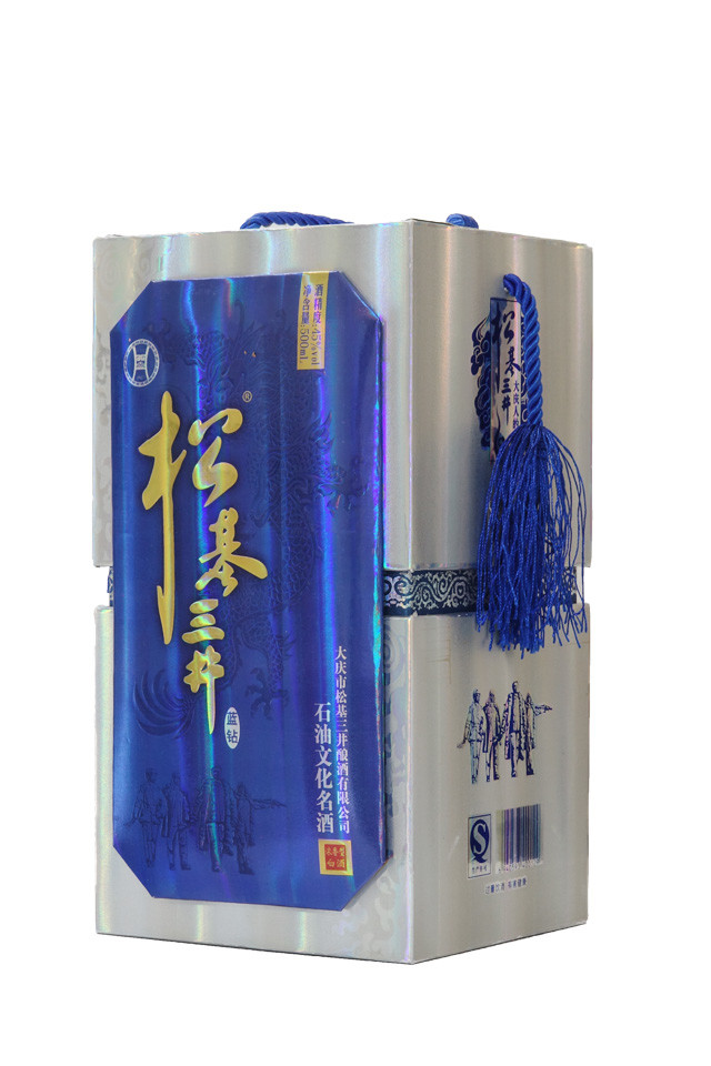 大庆市松基三井蓝钻45度酒500ml单瓶