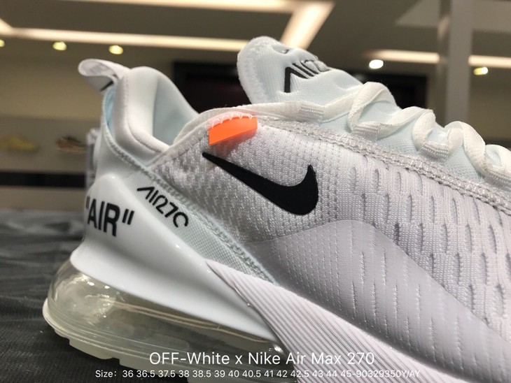 nikeairmax270全部配色,airmax270全配色 耐克专柜真标offwhitexnikeairmax270半掌气垫联名复古风鞋款