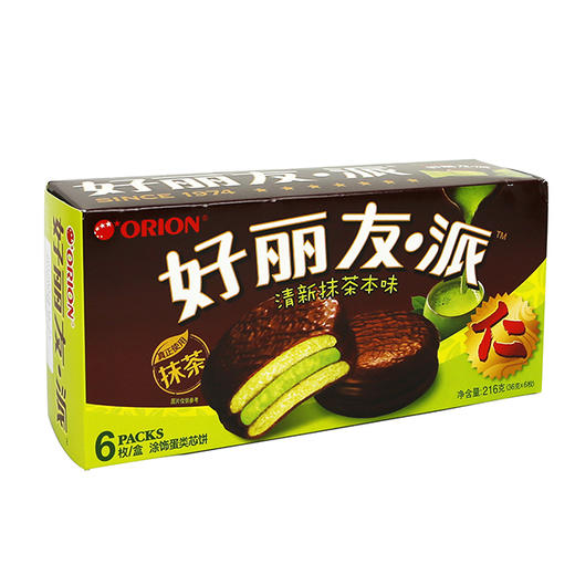 好丽友216g清新抹茶本味派