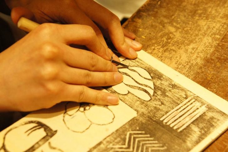 绘画新技能99元抢木刻版画体验课程2店通用
