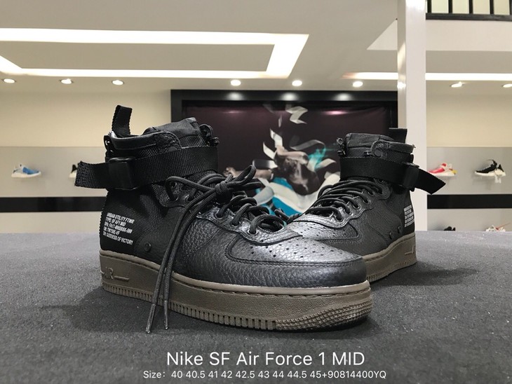 男鞋耐克专柜真标nikesfairforce1mid空军一号机能特种部队af1军事风