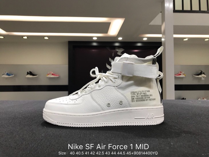 男鞋耐克专柜真标nikesfairforce1mid空军一号机能特种部队af1军事风