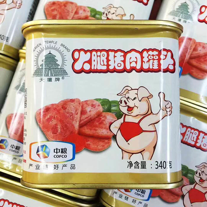 天坛牌火腿猪肉罐头340g