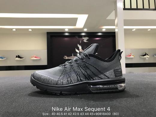 耐克nike air max sequent 4编织飞线网面透气半掌气垫缓震跑步鞋av