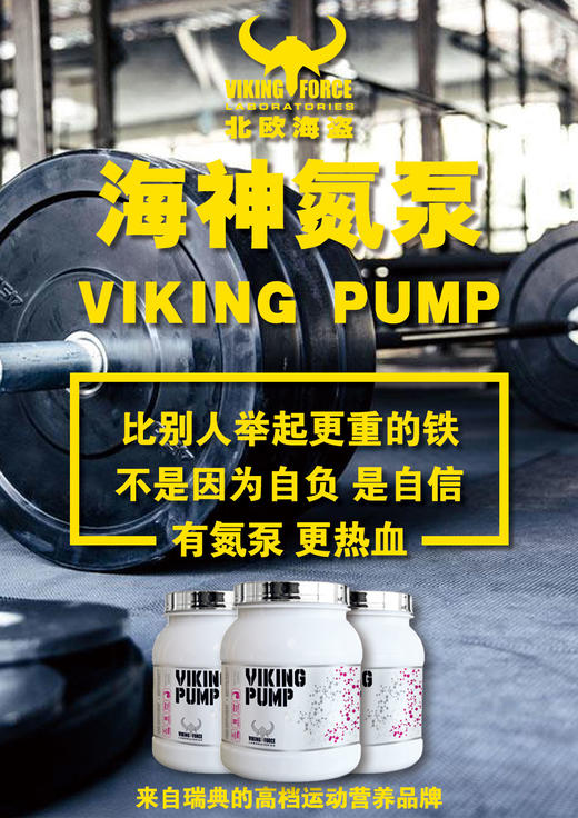 北欧海盗vikingpump海神氮泵健身补剂肌酸粉海德c4黑血n1氮泵