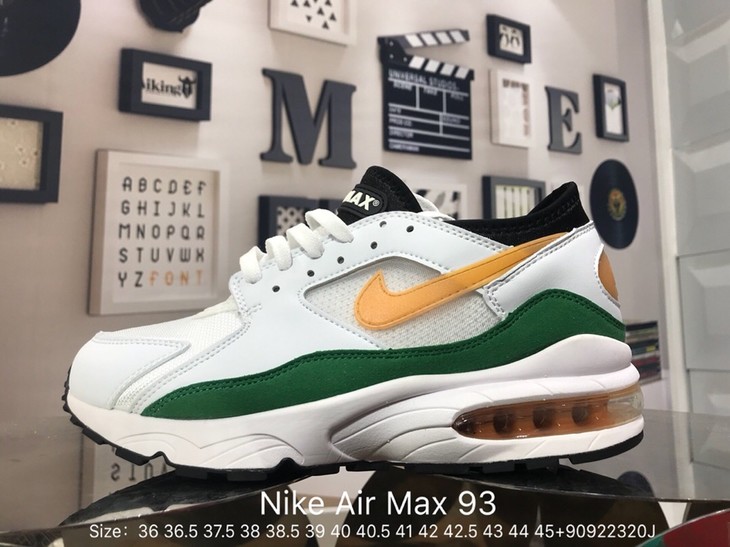 男女款均有耐克公司真标nikeairmax93复古半掌气垫网面透气休闲运动