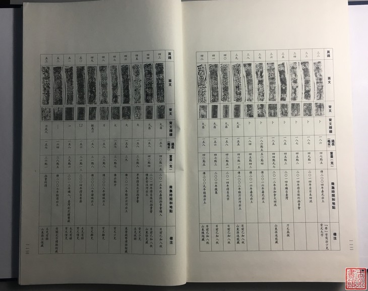 齐国四字刀百拓集一函一册