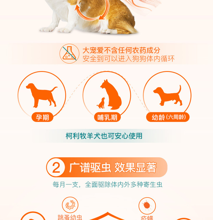 大宠爱体内外驱虫犬猫通用3只装