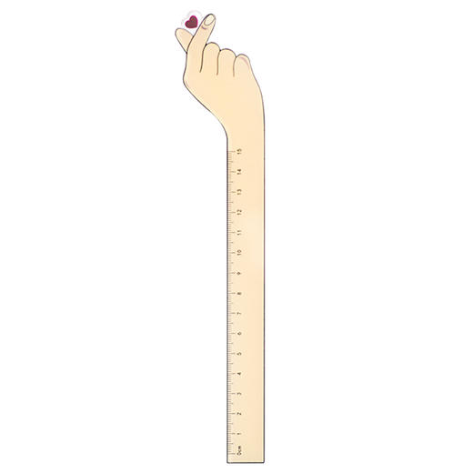 少女独角兽来袭三年二班学生用文具搞怪创意手势尺子测量直尺