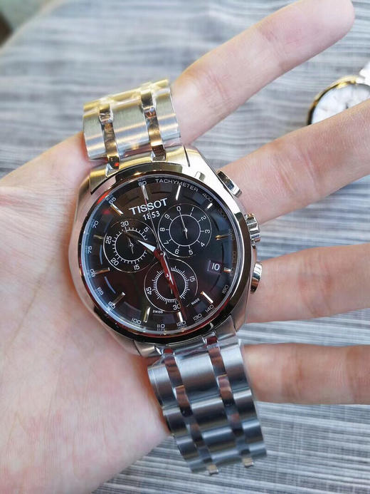 原单tissot 天梭 型号:t035库图系列