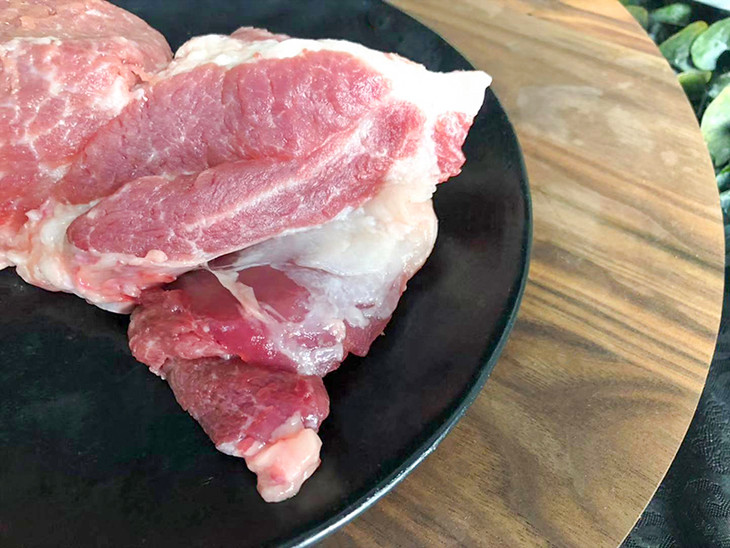 普宁家猪梅头肉约300g零下60锁鲜