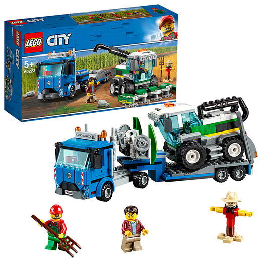 lego乐高城市系列city儿童积木拼插玩具收割机运输车6022320191月款