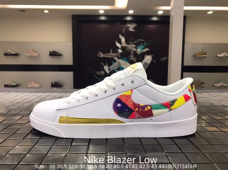 男女均有耐克nikeblazerlow男女鞋2019春季新款开拓者己亥猪年彩绘