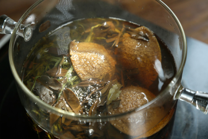 散热排浊茶陈皮竹茹老白茶