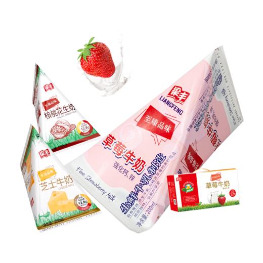 【团购10箱】梁丰草莓牛奶 芝士牛奶 核桃花生 三角包