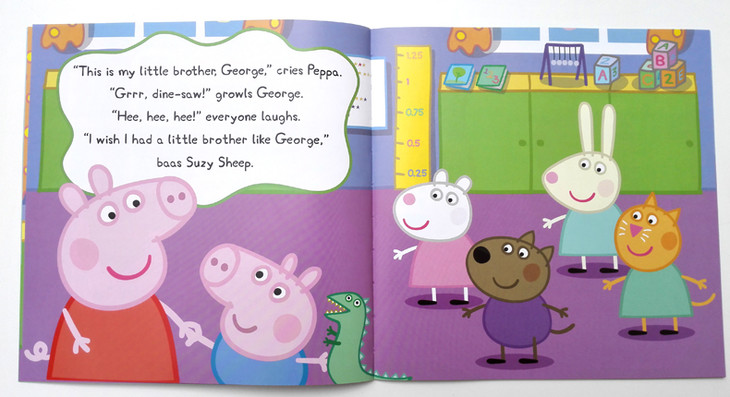 英文进口原版peppapiggeorgesfirstdayatplaygroup粉红猪小妹小猪佩奇