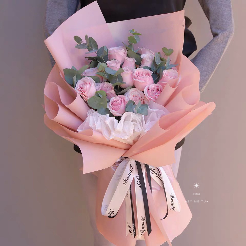 小确幸韩式玫瑰花束