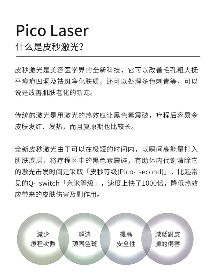 皮秒discovery pico 探索皮秒激光 皮秒激光祛斑 权威