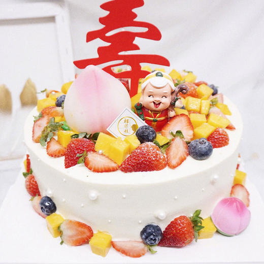【"祝寿奶奶a款】-生日蛋糕/寿星老人蛋糕
