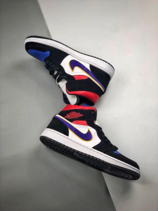 男女鞋 耐克air jordan 1 mid 554724-116 红蓝鸳鸯中