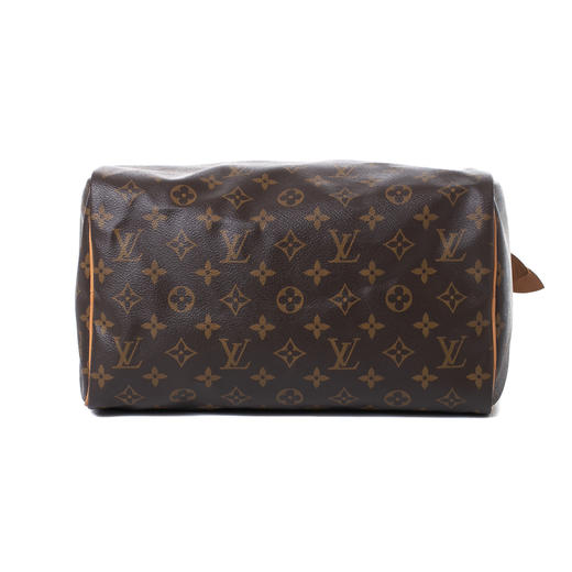 b  louis vuitton 路易威登 lv speedy30 经典款棕色拼皮老花棋盘格