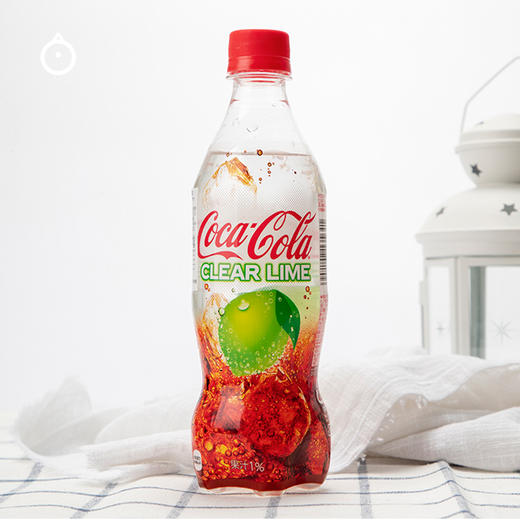 日本进口可口可乐青柠檬味透明可乐碳酸饮料汽水500ml3瓶
