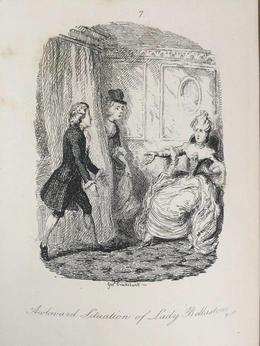 1864年 英国小说家亨利·菲尔丁文集 配22幅插图 犊皮