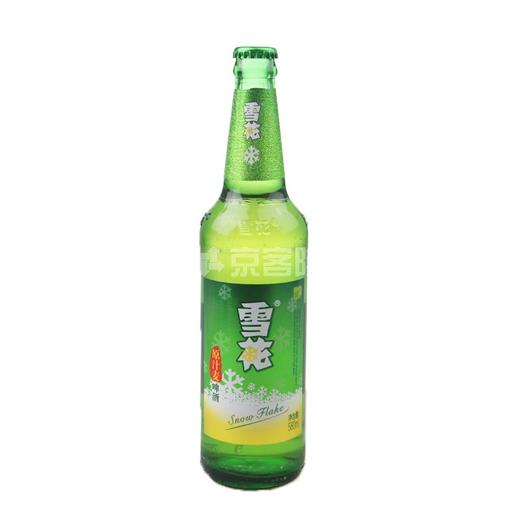 雪花580ml绿瓶原汁麦啤酒