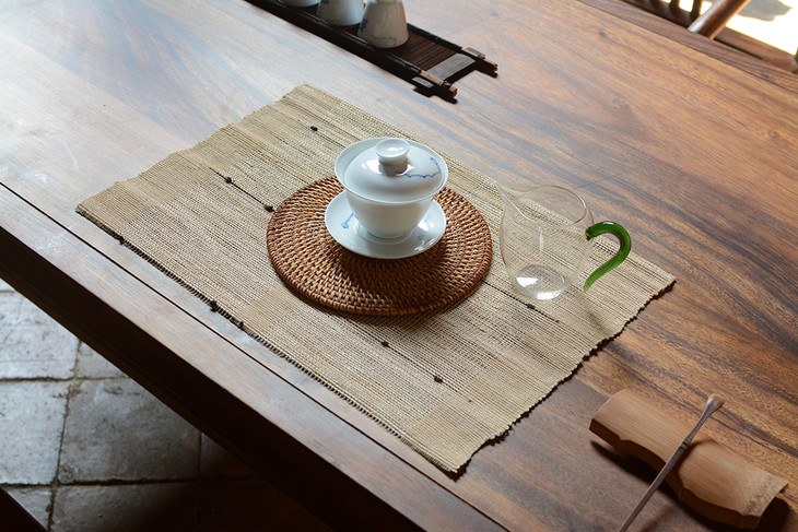 提花小茶垫:尺寸30cm*45cm深咖小茶垫:尺寸25cm*40
