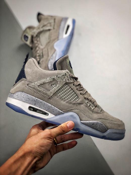 男鞋airjordan4retrogeorgetownhoyas乔治城大学灰蓝pe限量款aj4