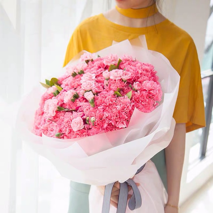 【同城礼品花专人送花上门】红粉康乃馨花束·教师节母亲节妇女节亲人