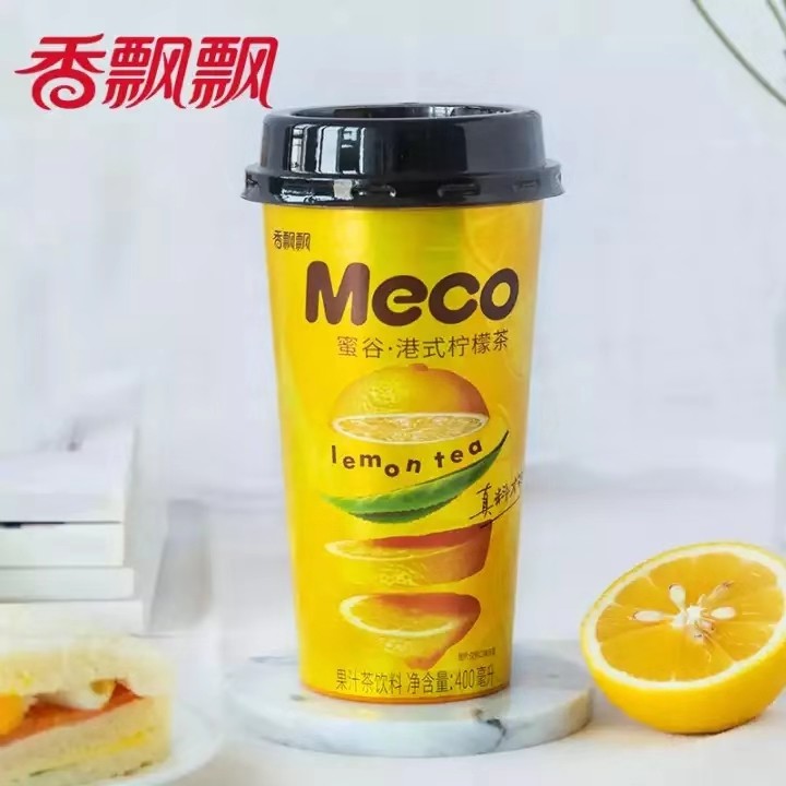 香飘飘 meco蜜谷果汁茶 港式柠檬茶 400ml 15杯