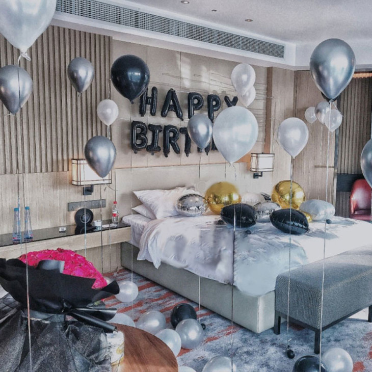 酒店房间气球生日订婚纪念日告白题派对策划布置