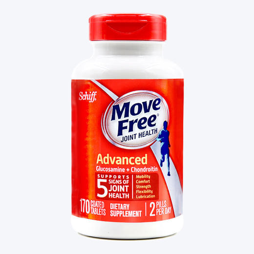 movefree维骨力氨糖软骨素片红瓶170粒