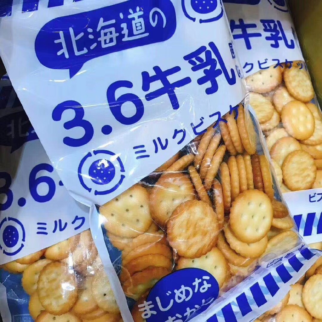 北海道3.6牛乳饼干 哇…这个饼干是非常超乎想象的香甜酥脆!