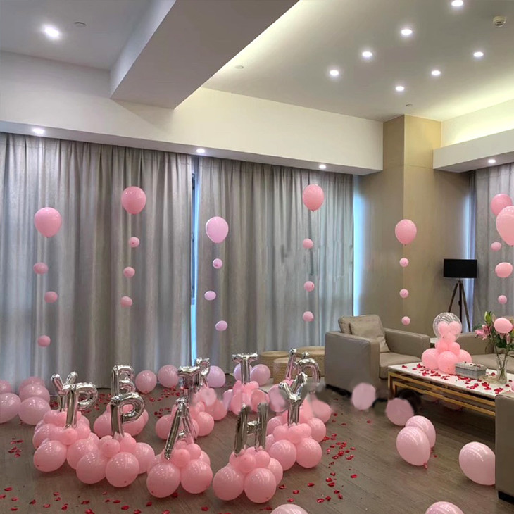 浪漫生日求婚告白气球上门布置-纪念日惊喜酒店房间布置
