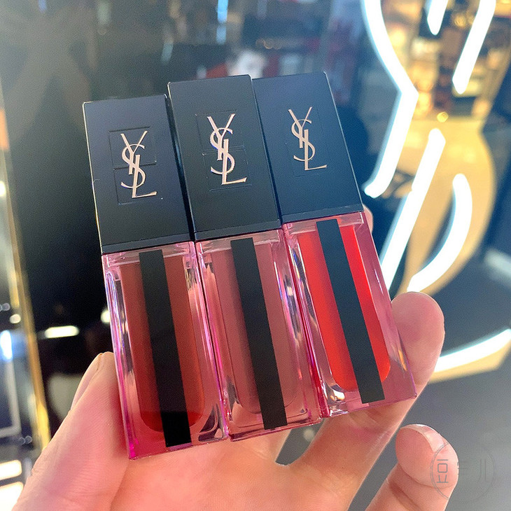 ysl 圣罗兰water stain2019新品缎面水光唇釉612 617 618