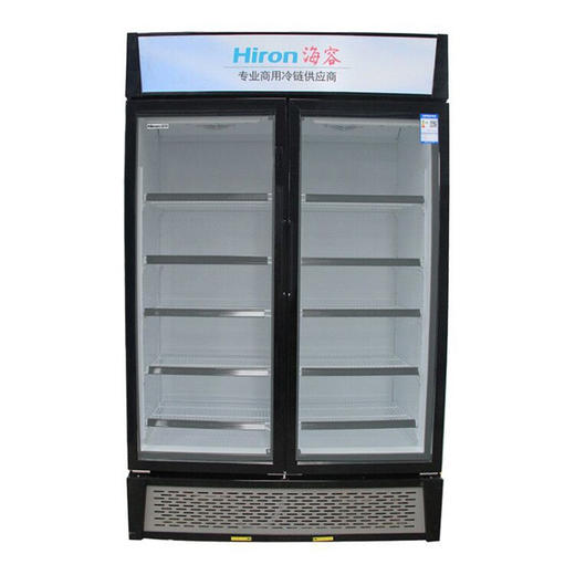 海容(hiron)720升 sc-720s2-r2 双门立式玻璃门冰柜 商用冷藏保鲜冷柜