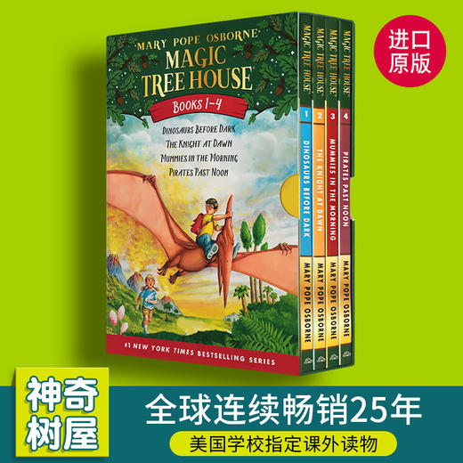 神奇树屋英文原版儿童绘本小说magictreehouse14册神奇的树屋进口美国