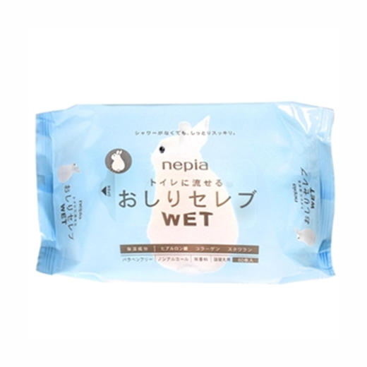 妮飘湿巾纸贵族保湿可冲卫生湿纸巾