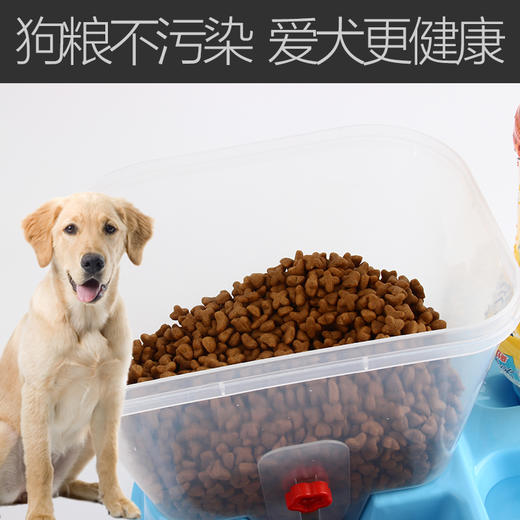 自动狗粮喂食器猫狗吃饭喝水神器二合一泰迪狗粮盆宠物狗狗用品