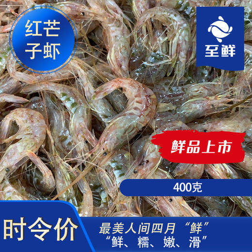 红芒子虾整只吕四至鲜精品红芒子虾400g